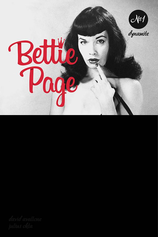 Bettie Page Unbound #1 Black Bag Photo Cover (Mature)