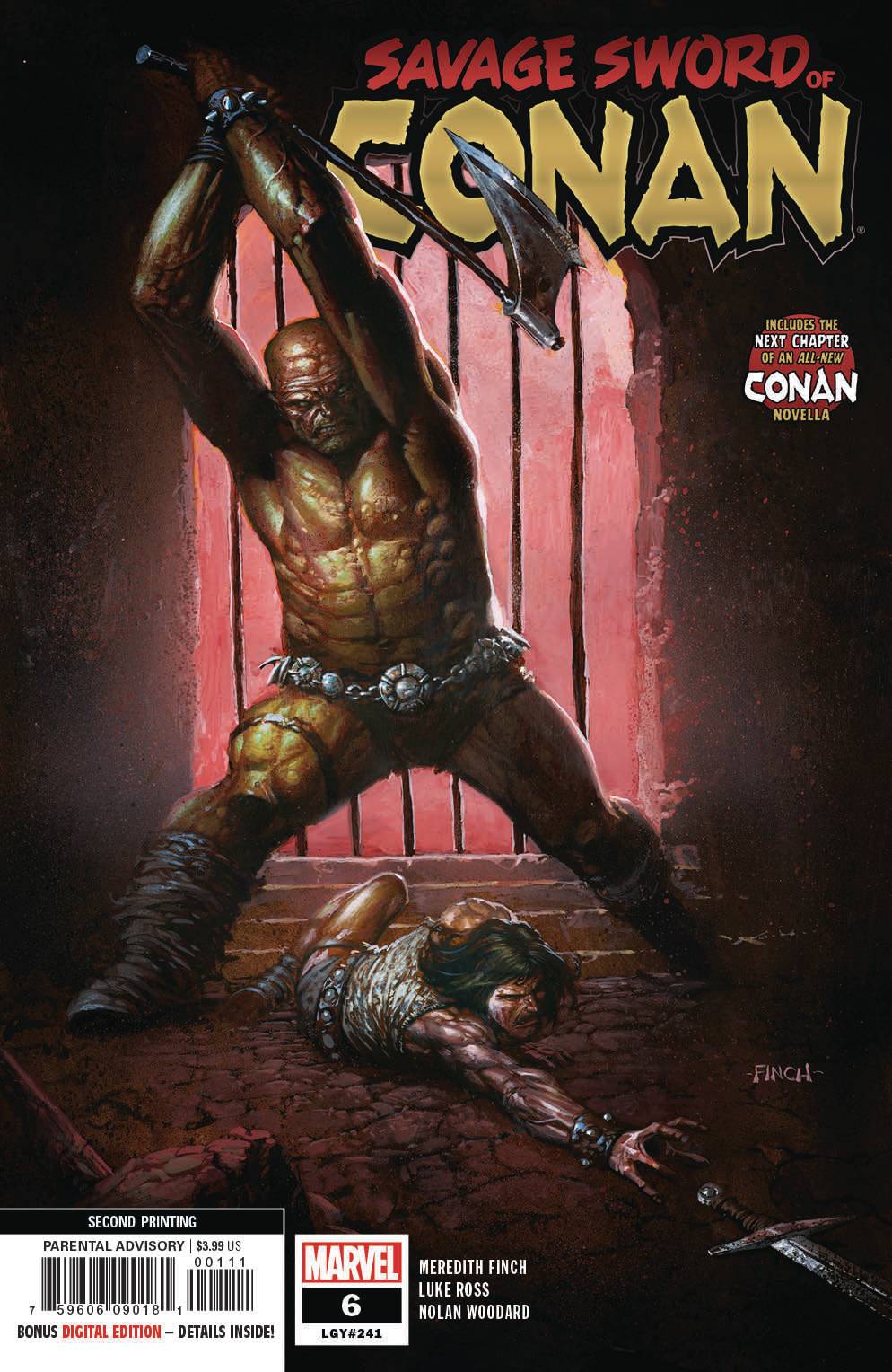 Savage Sword of Conan #6 2nd Printing Finch Variant (2019)