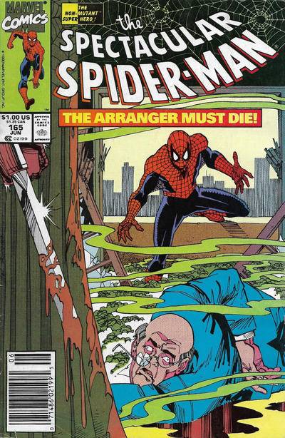 The Spectacular Spider-Man #165 [Newsstand]-Fine (5.5 – 7)