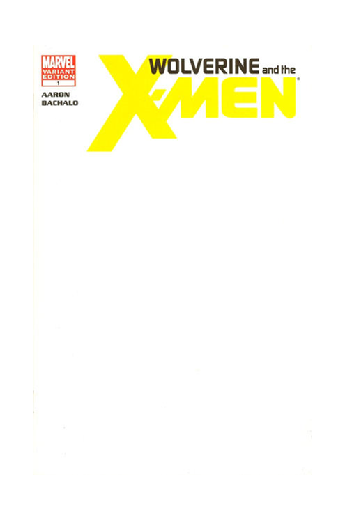 Wolverine & the X-Men #1 Blank Cover Variant (2011)