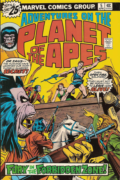 Adventures On The Planet of The Apes #5 [25¢] - Vf/Nm 9.0