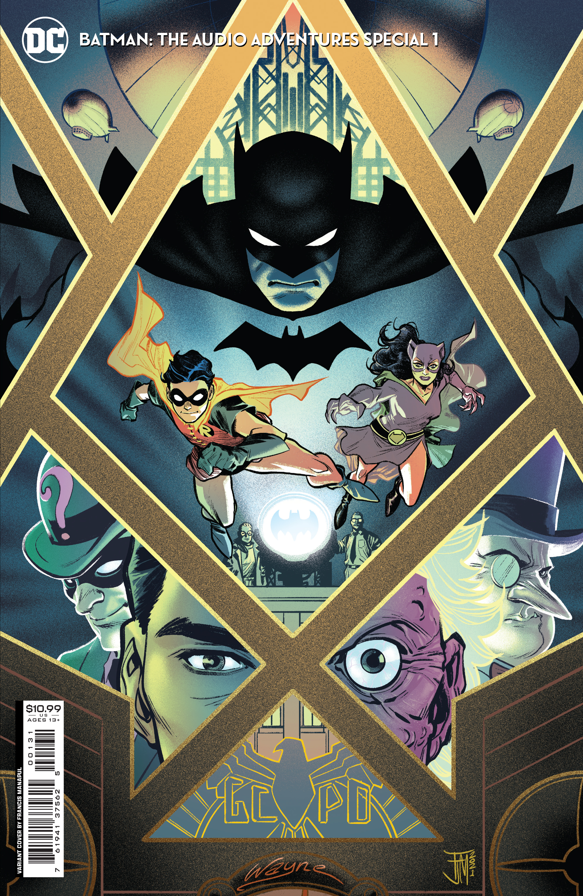 Buy Batman the Audio Adventures Special #1 (One Shot) Cover B Francis  Manapul Card Stock Variant | 4 Color Fantasies