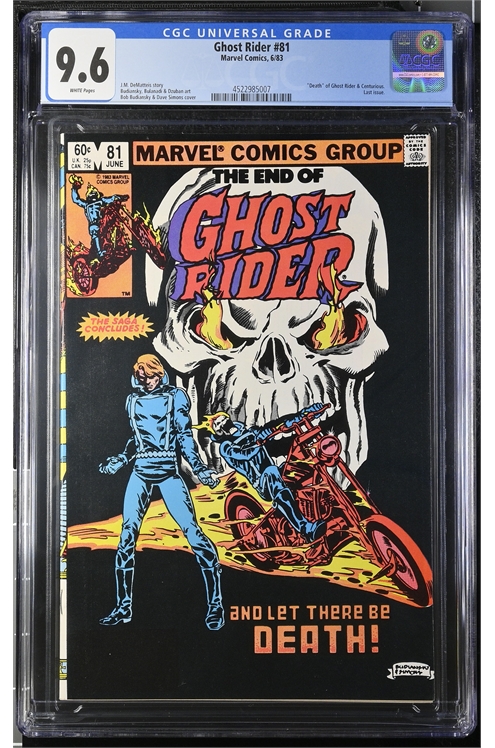 Ghost Rider #81 Cgc 9.6