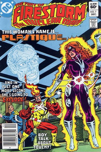 The Fury of Firestorm #7 [Newsstand]-Very Good (3.5 – 5) 1st Appearance of Plastique