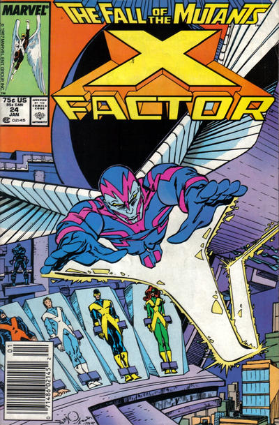 X-Factor #24 [Newsstand]-Fine (5.5 – 7) [1St App. of Archangel]