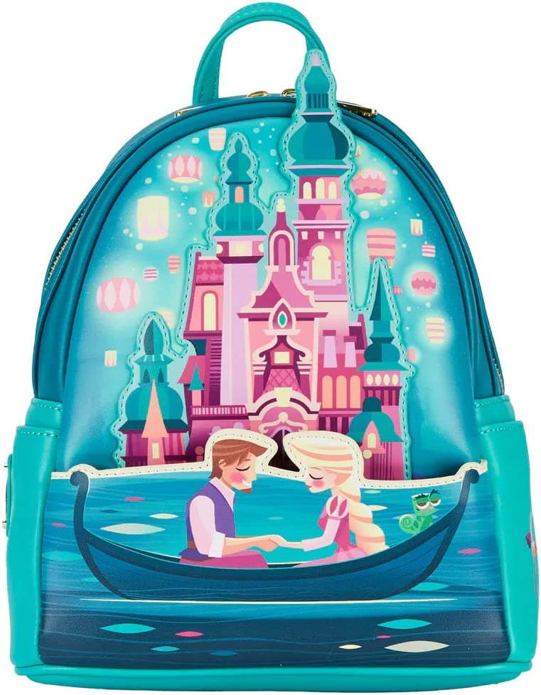 Loungefly Disney's Tangled Rapunzel Castle Glow-In-The-Dark Mini Backpack