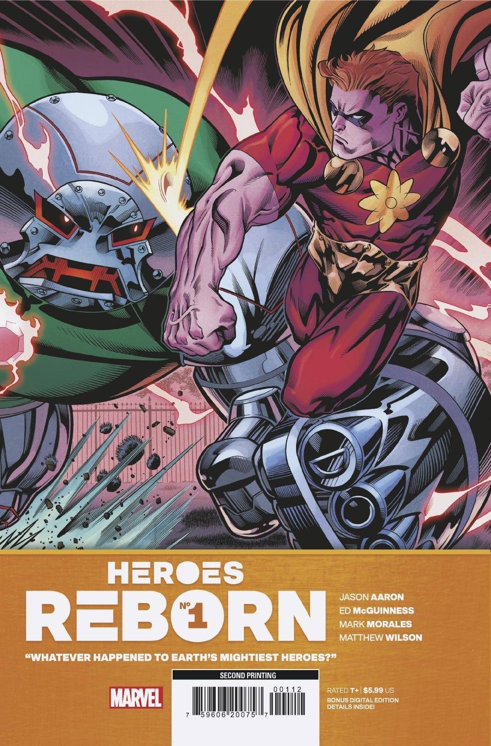 Heroes Reborn #1 2nd Printing Mcguinness Printing Variant (Of 7)