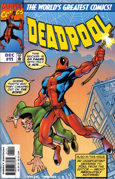 Deadpool #11 [Direct Edition]-Very Fine (7.5 – 9) [Parody Cover of Amazing Fantasy #15]