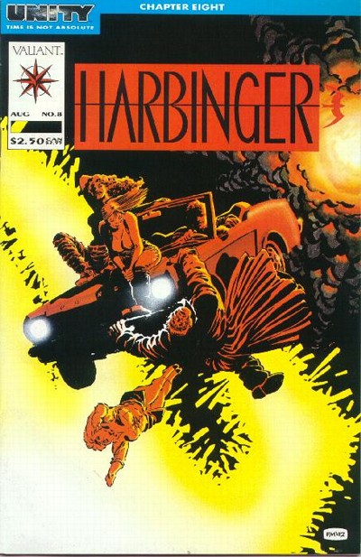 Harbinger #8-Very Fine (7.5 – 9) Cover Appearance of Sin City's Marv