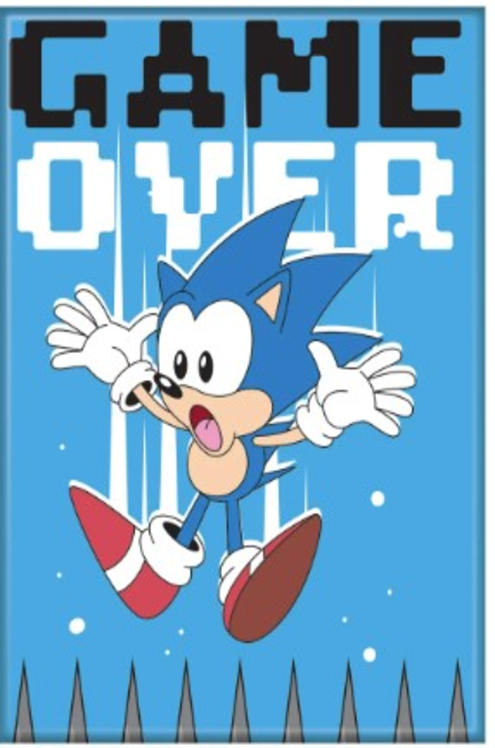 SONIC THE HEDGEHOG MAGNET - GAME OVER