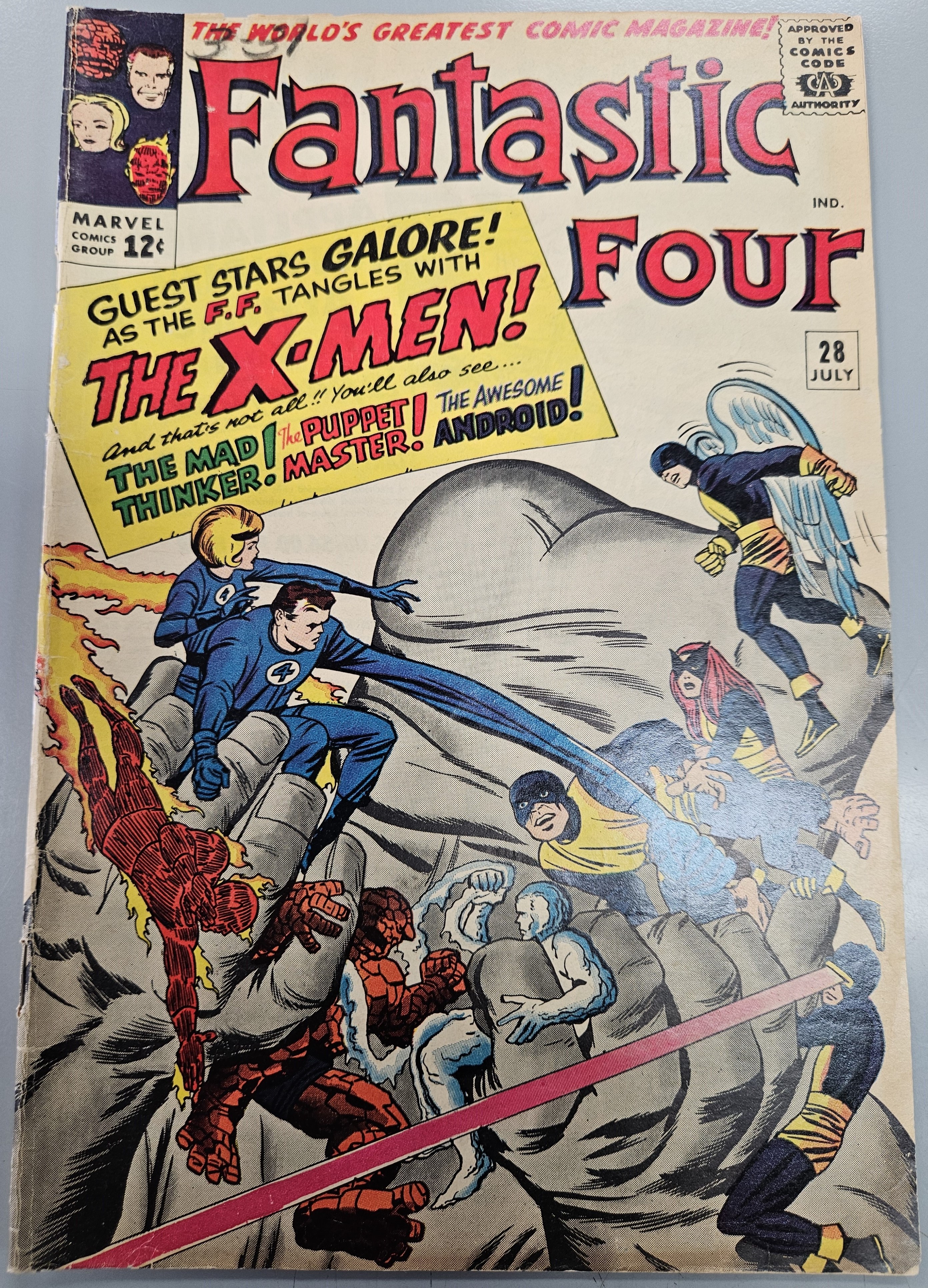 Fantastic Four #28 [Regular Edition](1961)- Vg- 3.5