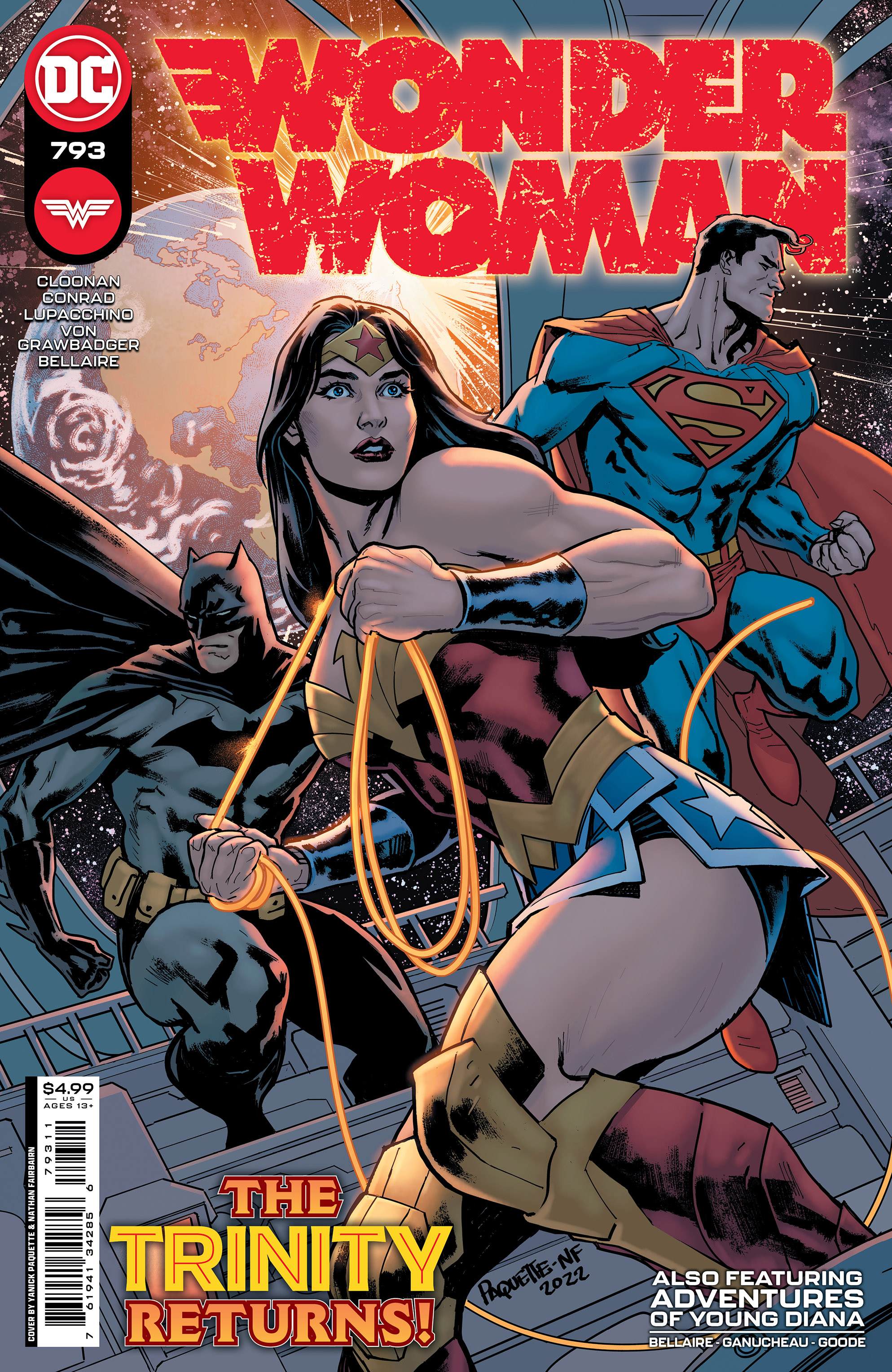 Wonder Woman #793 Cover A Yanick Paquette (Kal-El Returns Tie-In) (2016)