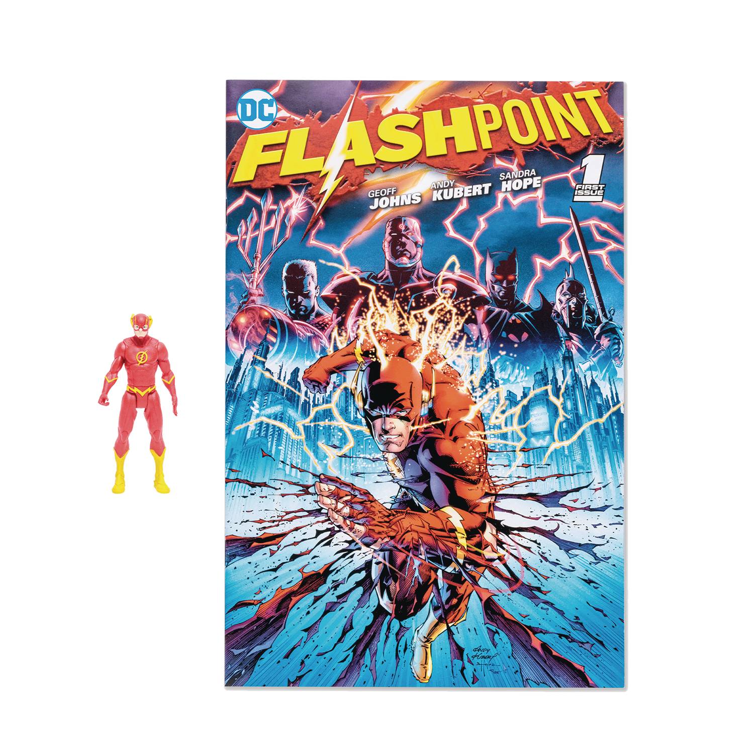 DC Direct Wave1 Flashpoint Flash 3 Inch Action Figure W/Comic Case of 12
