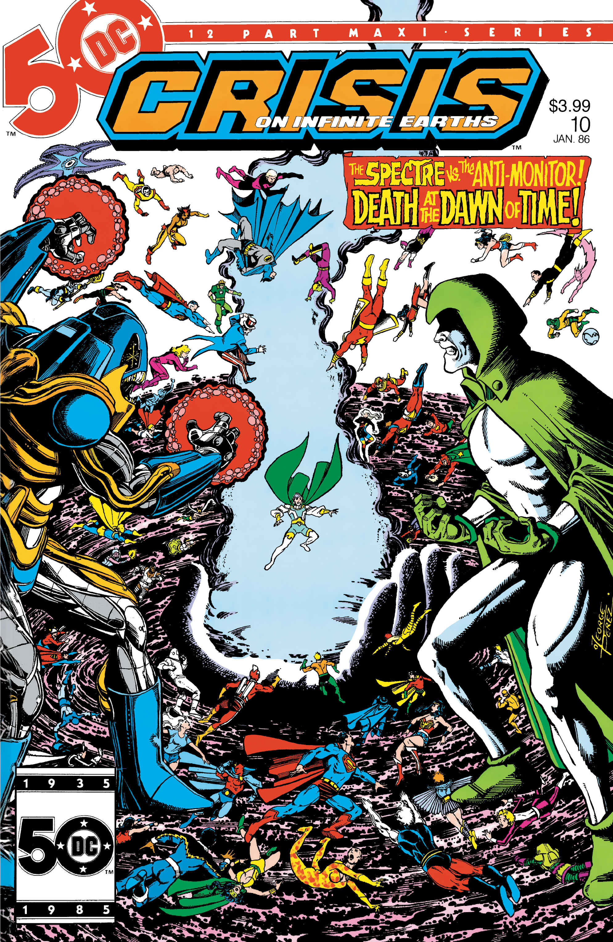 Crisis on Infinite Earth Facsimile Edition #10 Cover A George Perez