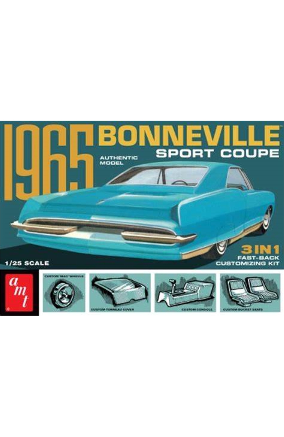 '65 Pontiac Bonneville Sport Coup Model Kit 1:25