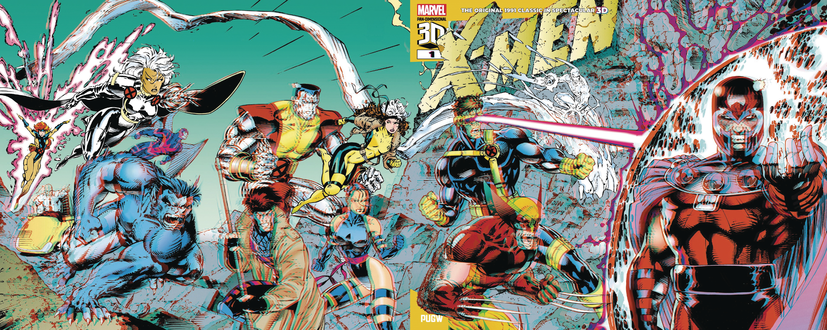 X-Men #1 Pan Dimensional 3d Edition Gatefold Cover (1991)