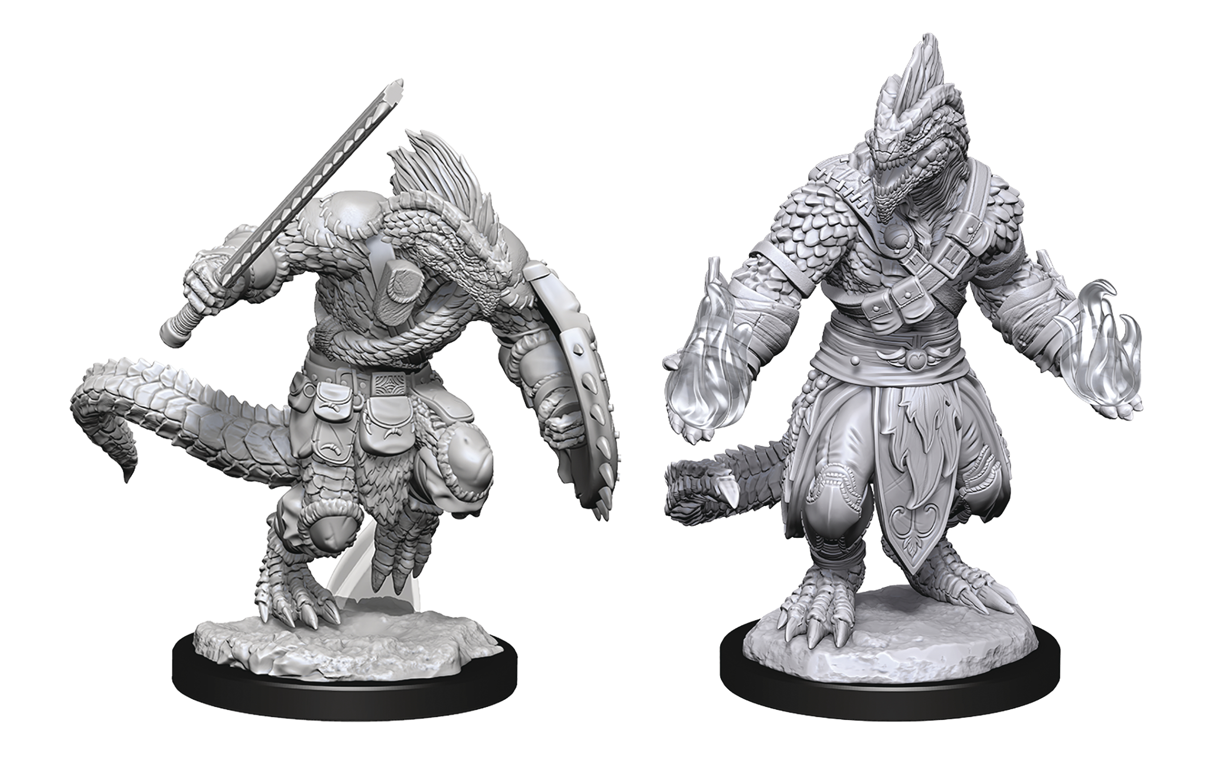 Dungeons & Dragons Nolzur`s Marvelous Unpainted Miniatures: Wave 15 Lizardfolk Barbarian & Cleric