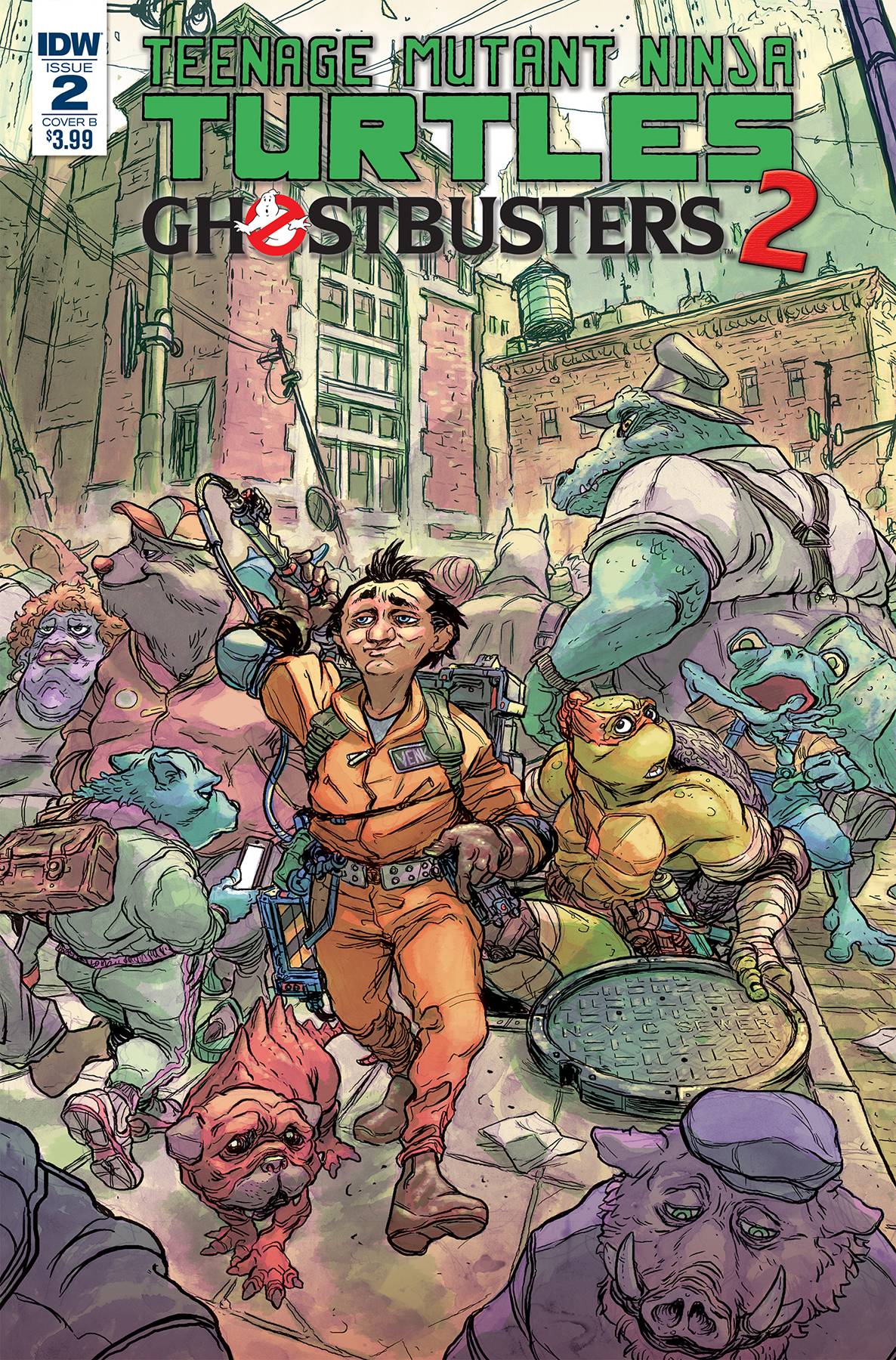 Teenage Mutant Ninja Turtles Ghostbusters II #2 Cover B Tunica