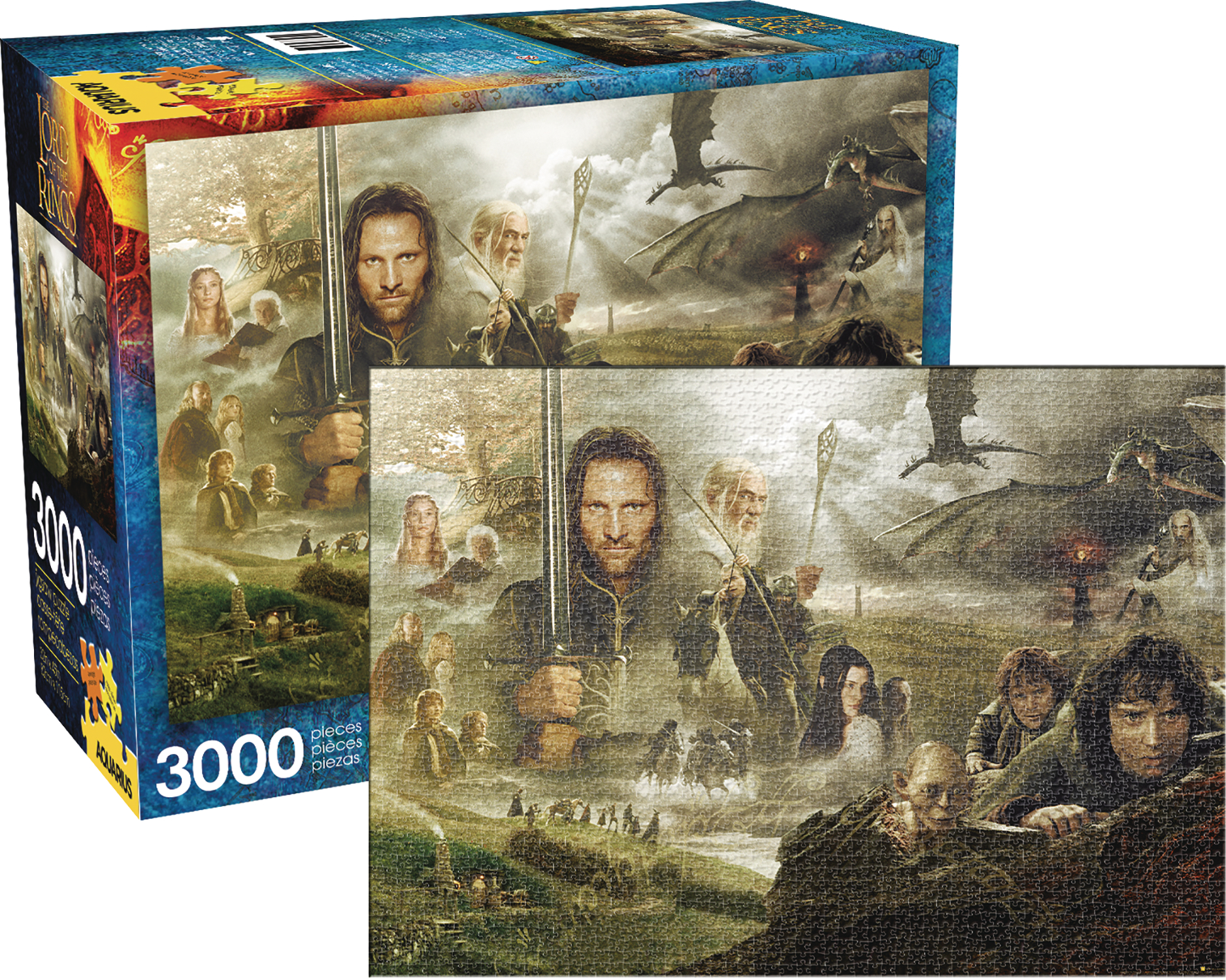 Aquarius Lord of the Rings Saga 3000 Piece Puzzle