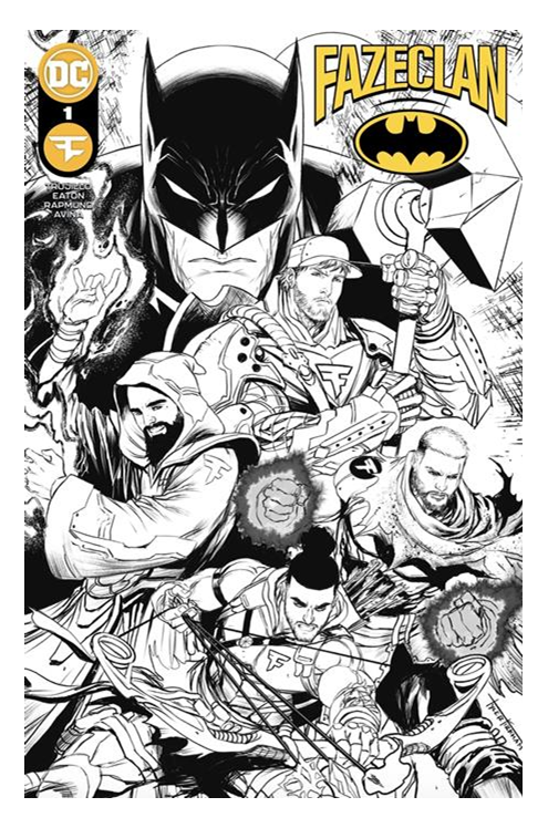 Batman Faze Clan #1 (One Shot) Incentive 1 for 25 Cover F Tyler Kirkham Black & White Variant