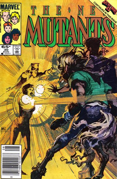 The New Mutants #30 [Newsstand] - Vf-