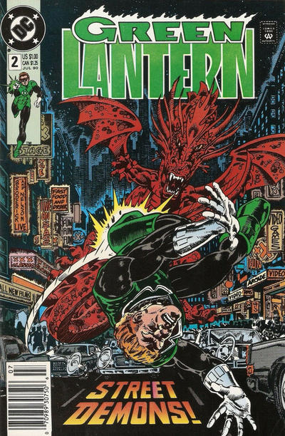 Green Lantern #2 (1990) [Newsstand]-Fine (5.5 – 7)