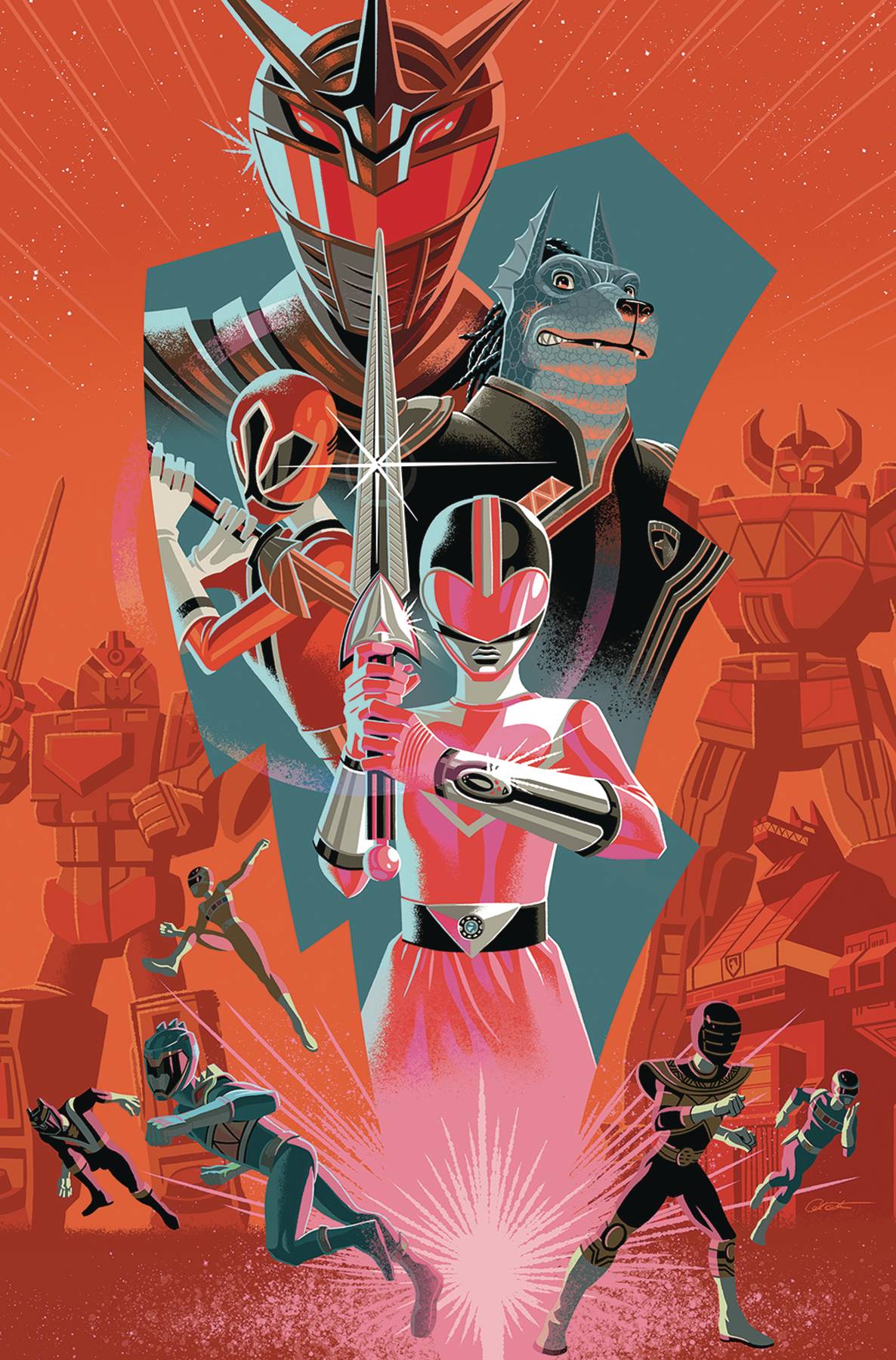 Mighty Morphin Power Rangers 2018 Annual #1 1 for 10 Incentive Sg