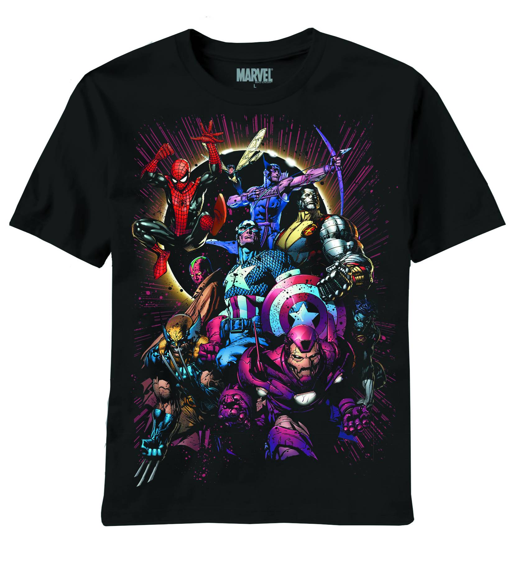 Marvel Team-Up Eclipse Black T-Shirt Medium