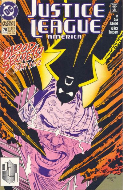 Justice League America #76 (1989)[Direct]-Fine (5.5 – 7)