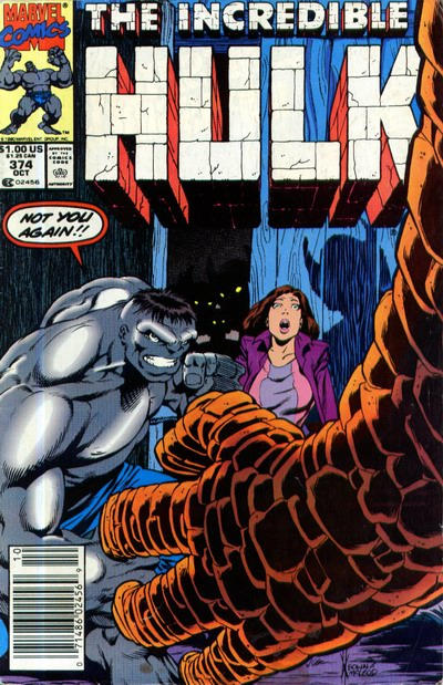 The Incredible Hulk #374 [Newsstand]-Very Good