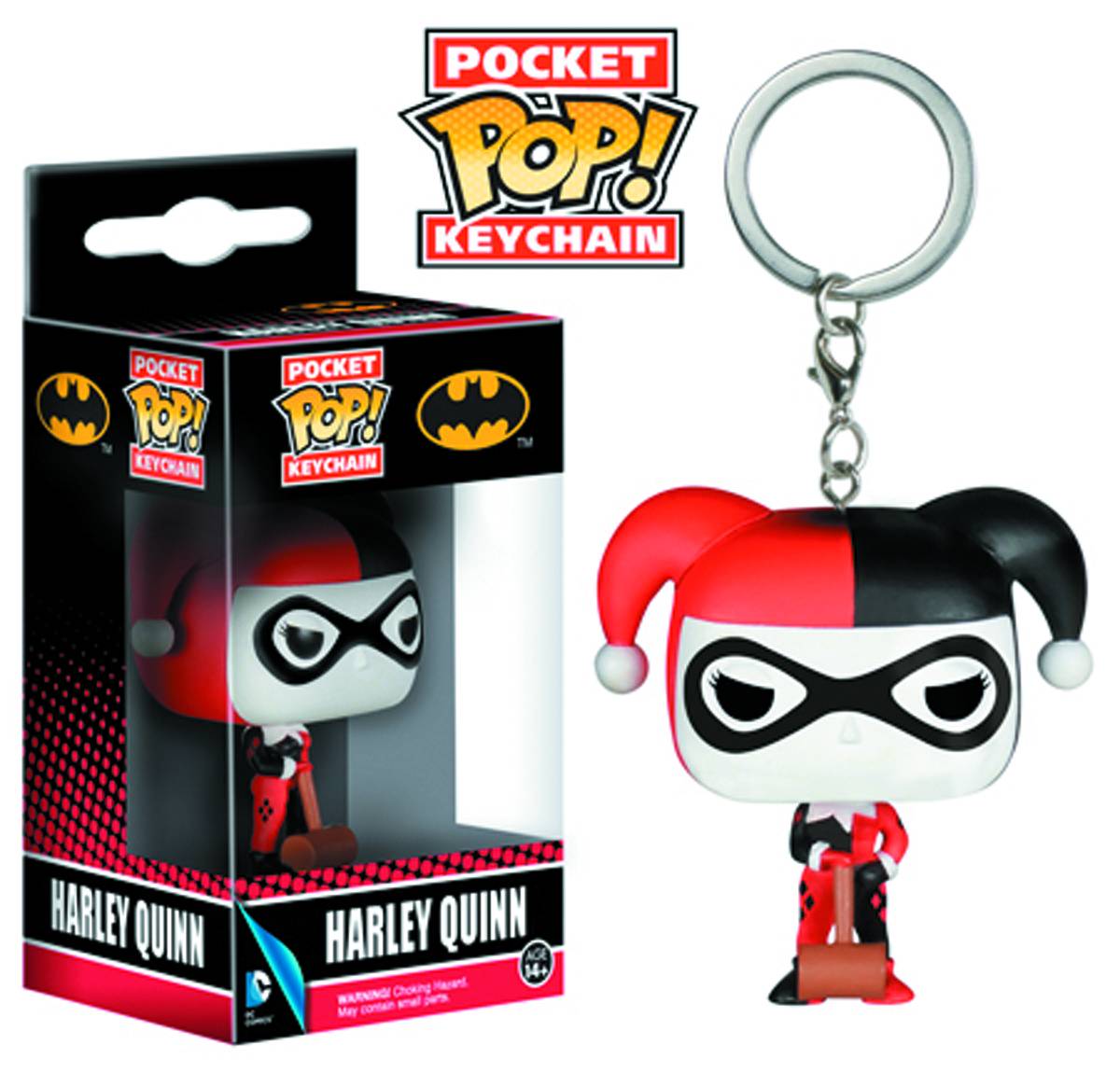 Pocket Pop Harley Quinn Vinyl Fig Keychain