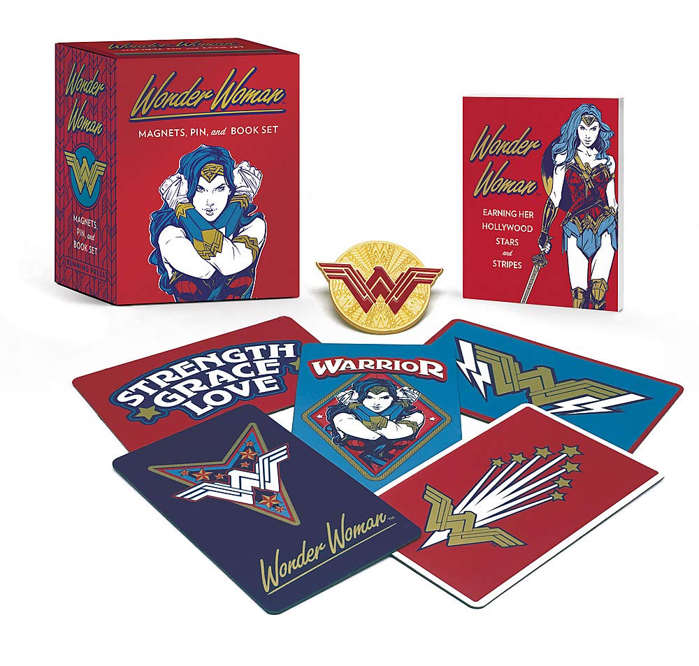 Wonder Woman Magnet Pin & Book Set
