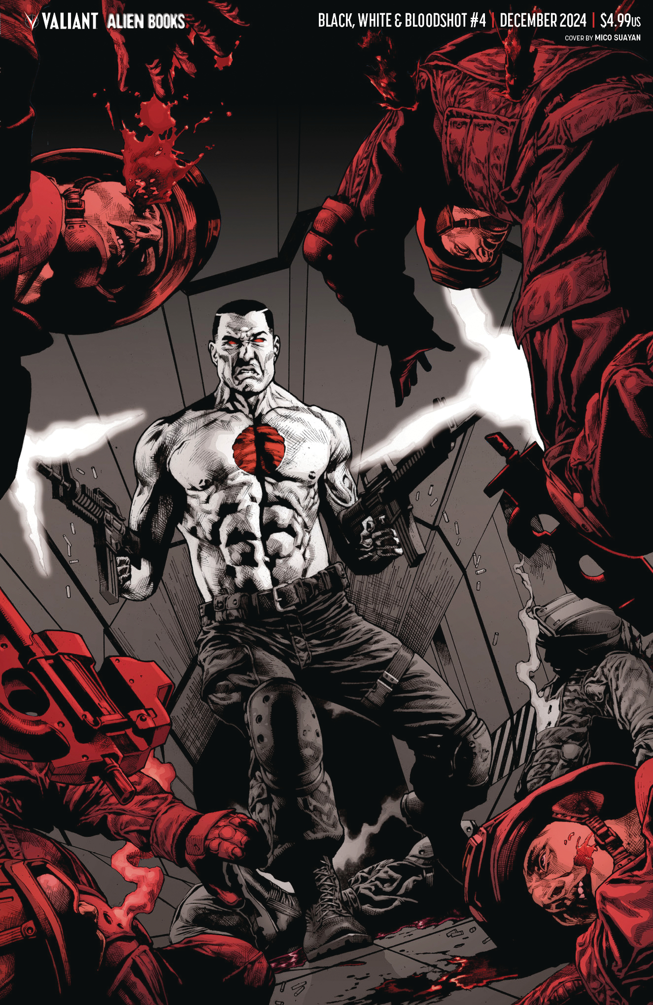 Black White & Bloodshot #4 Cover E Suayan Virgin (Mature) (Of 4)