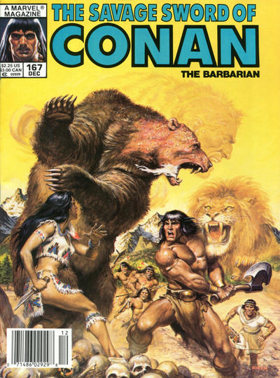 The Savage Sword of Conan #167 - Fn/Vf