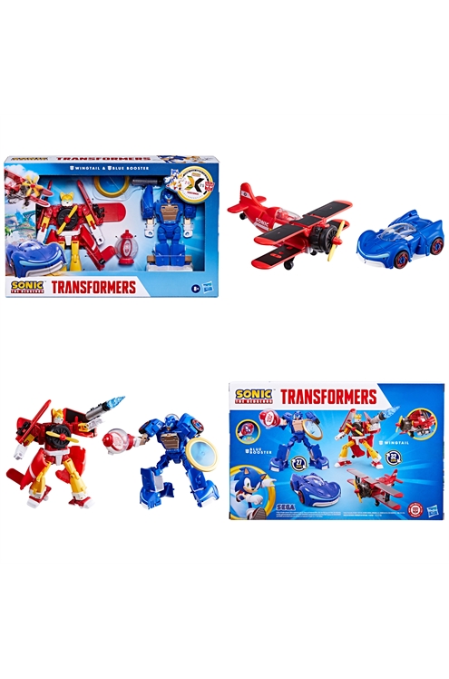 ***Pre-Order*** Transformers X Sonic The Hedgehog Wingtail And Blue Booster