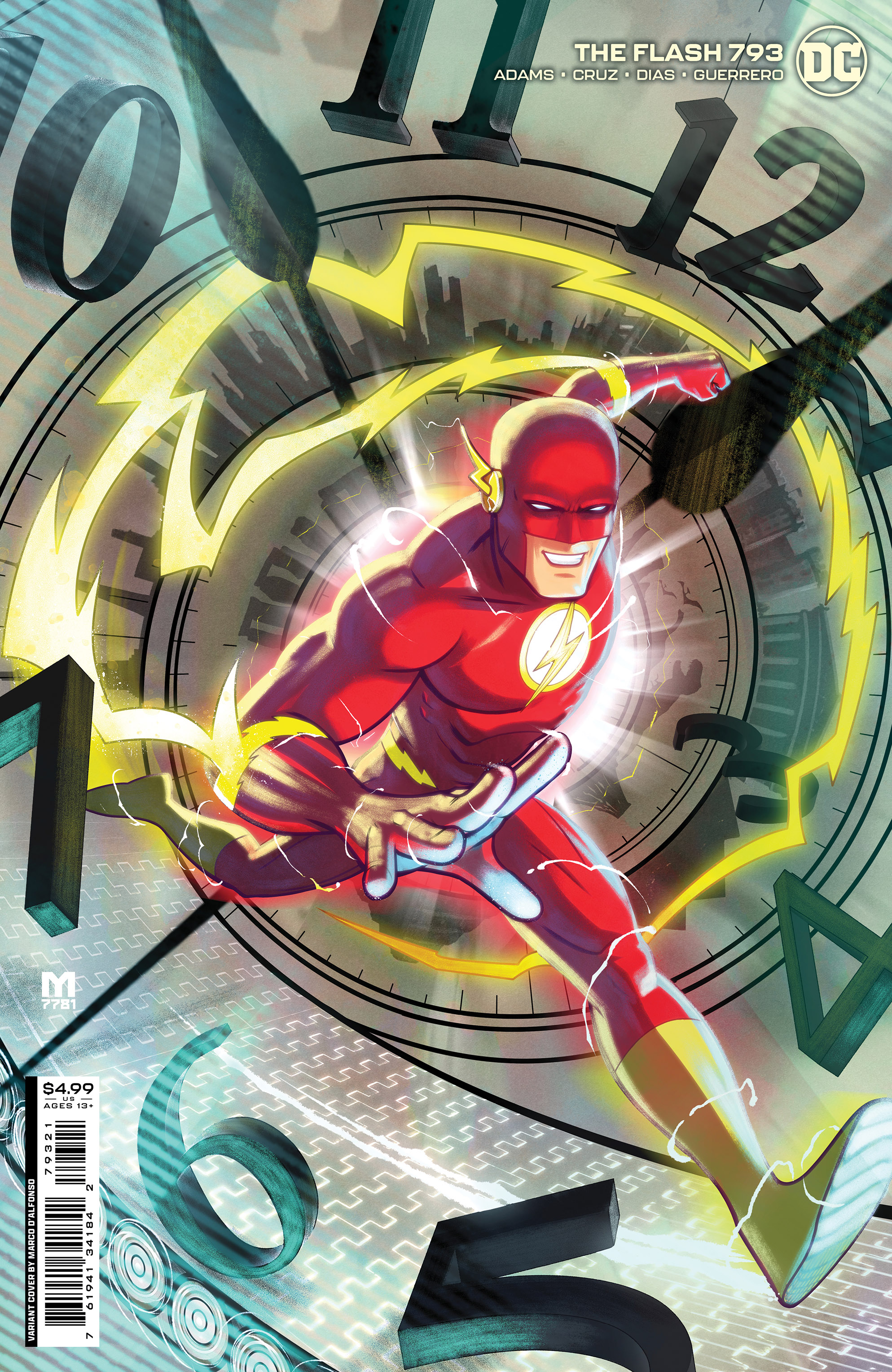 Flash #793 Cover B Marco Dalfonso Card Stock Variant (One-Minute War) (2016)