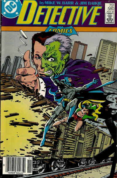 Detective Comics #580 [Newsstand]-Fine (5.5 – 7)