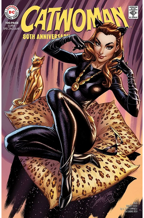 Catwoman 80th Anniversary 100 Page Super Spectacular #1 1960s J Scott Campbell Variant Edition