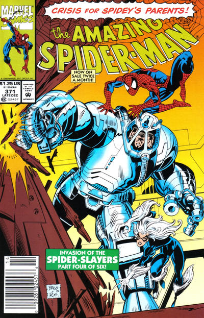The Amazing Spider-Man #371 [Newsstand]-Fine (5.5 – 7)