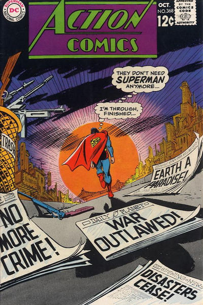 Action Comics #368 Above Average/Fine (5 - 7)