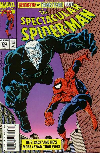 The Spectacular Spider-Man #204 [Direct Edition]-Fine (5.5 – 7)