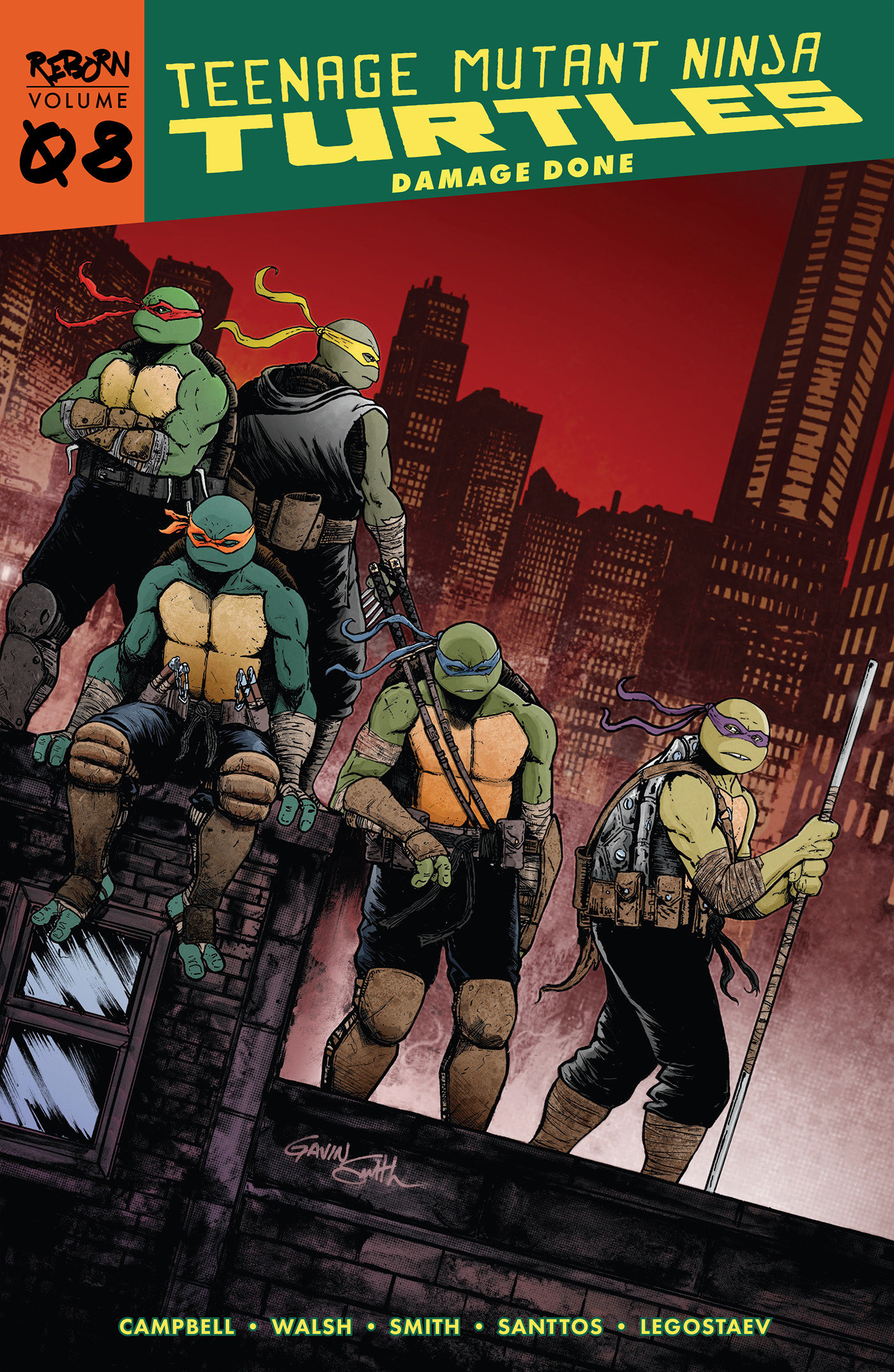 Teenage Mutant Ninja Turtles Reborn Graphic Novel Volume 8 Damage Done