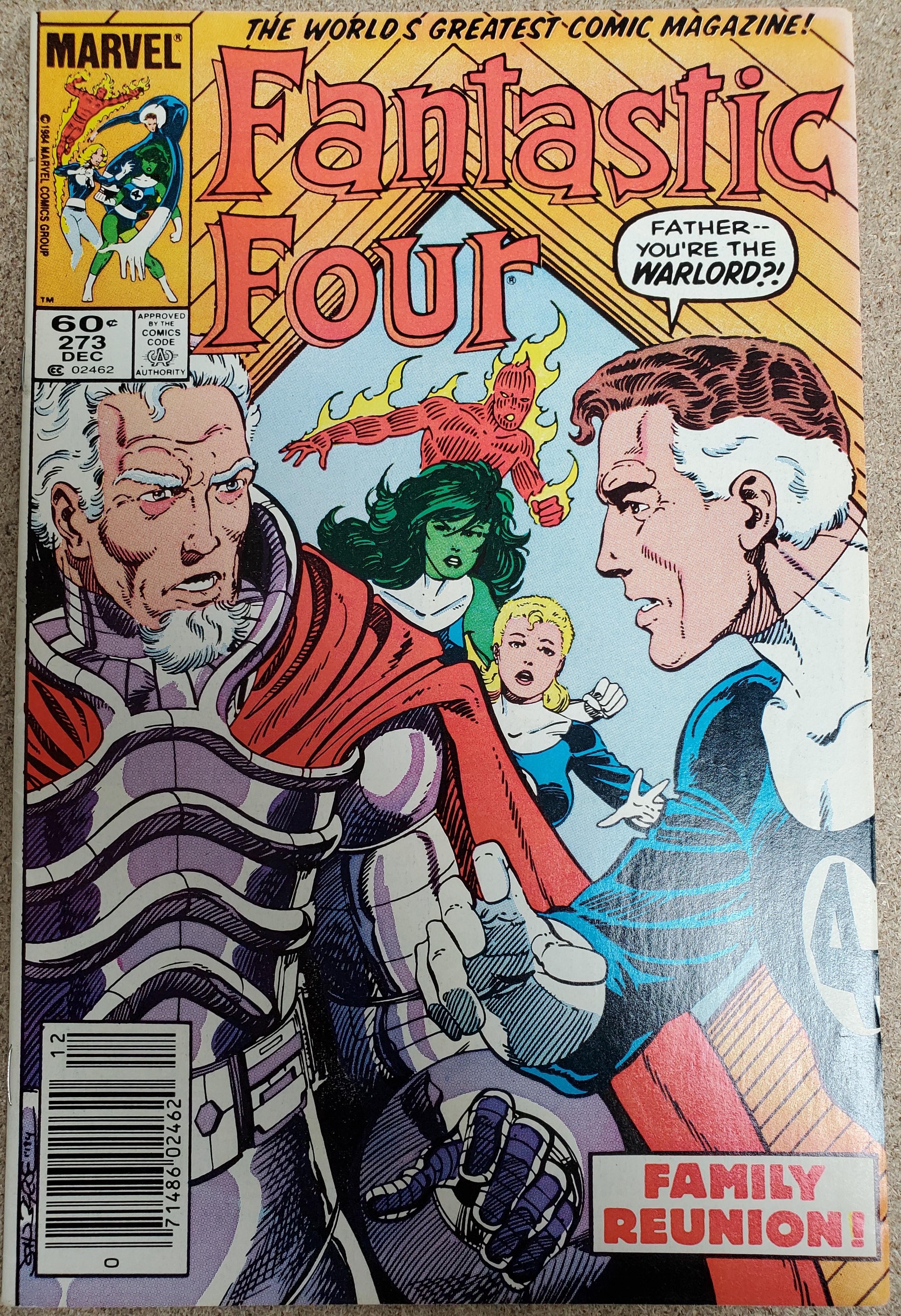 Fantastic Four #273 (Marvel 1961) 1st App Nathaniel Richards