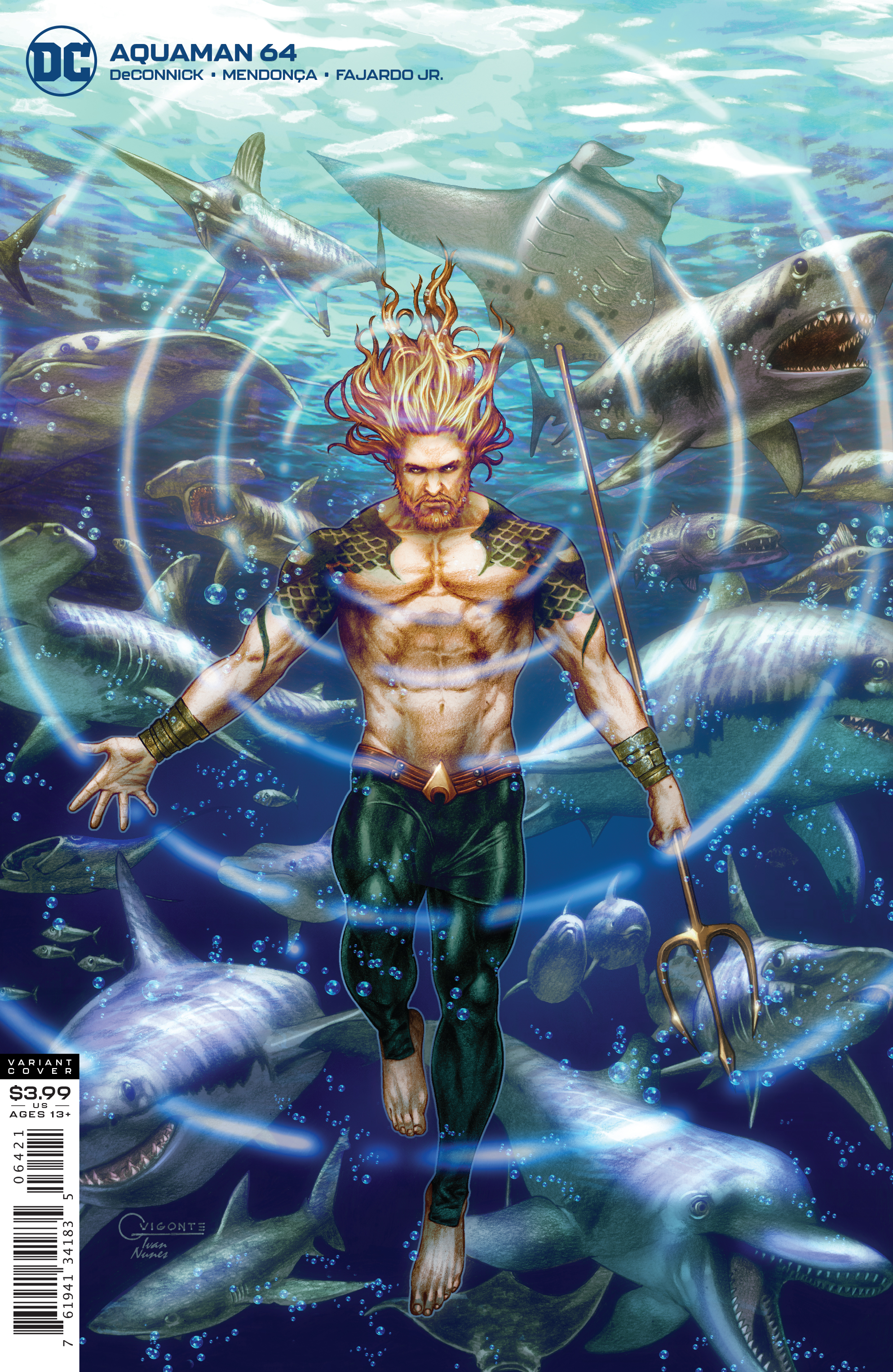 Aquaman #64 Cover B Gilbert Vigonte Variant (2016)