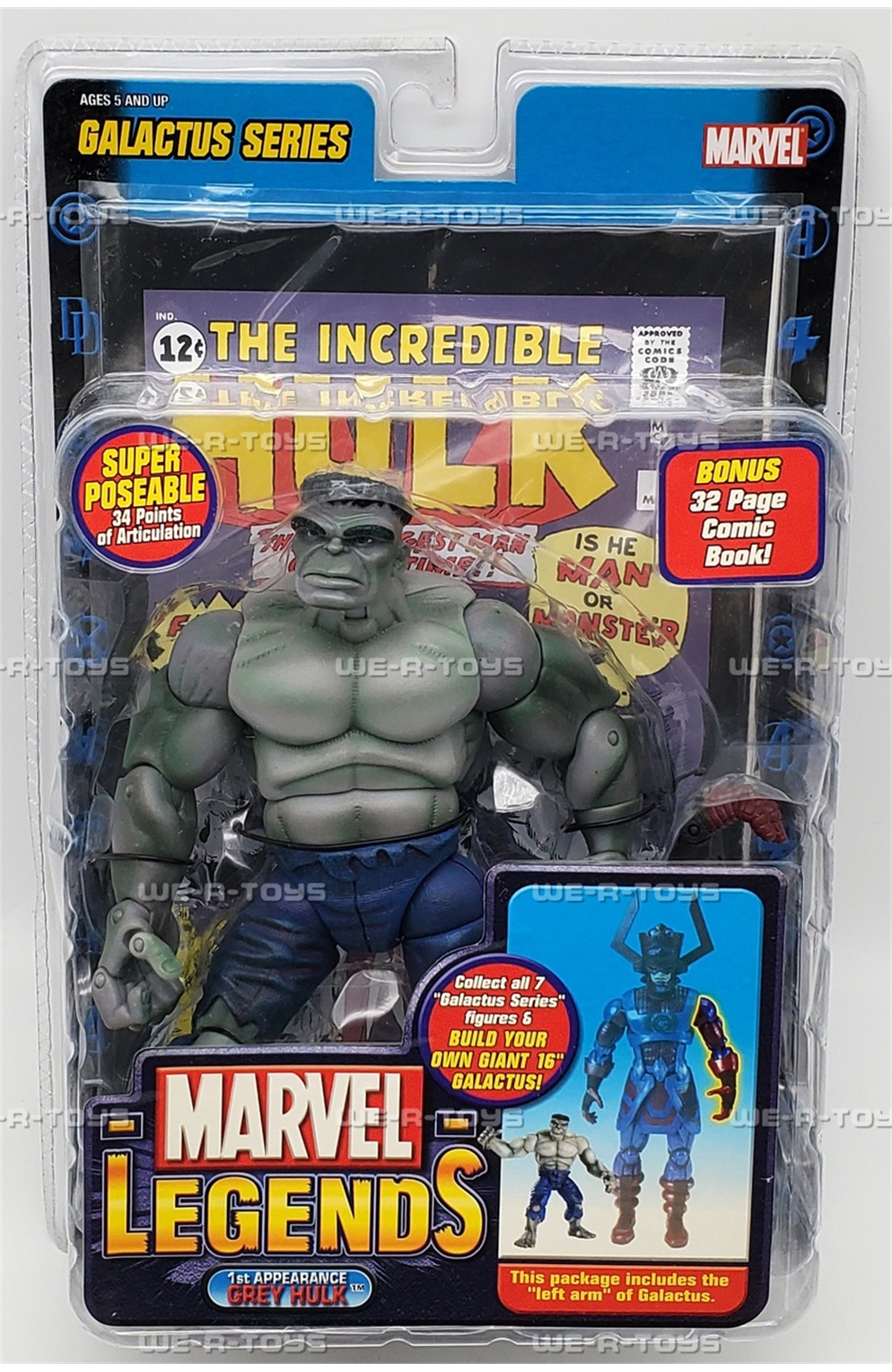 Marvel Legends Grey Hulk Action Figure Galactus Series