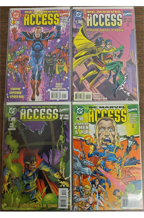 Dc/Marvel Access #1-4 (1996) Set