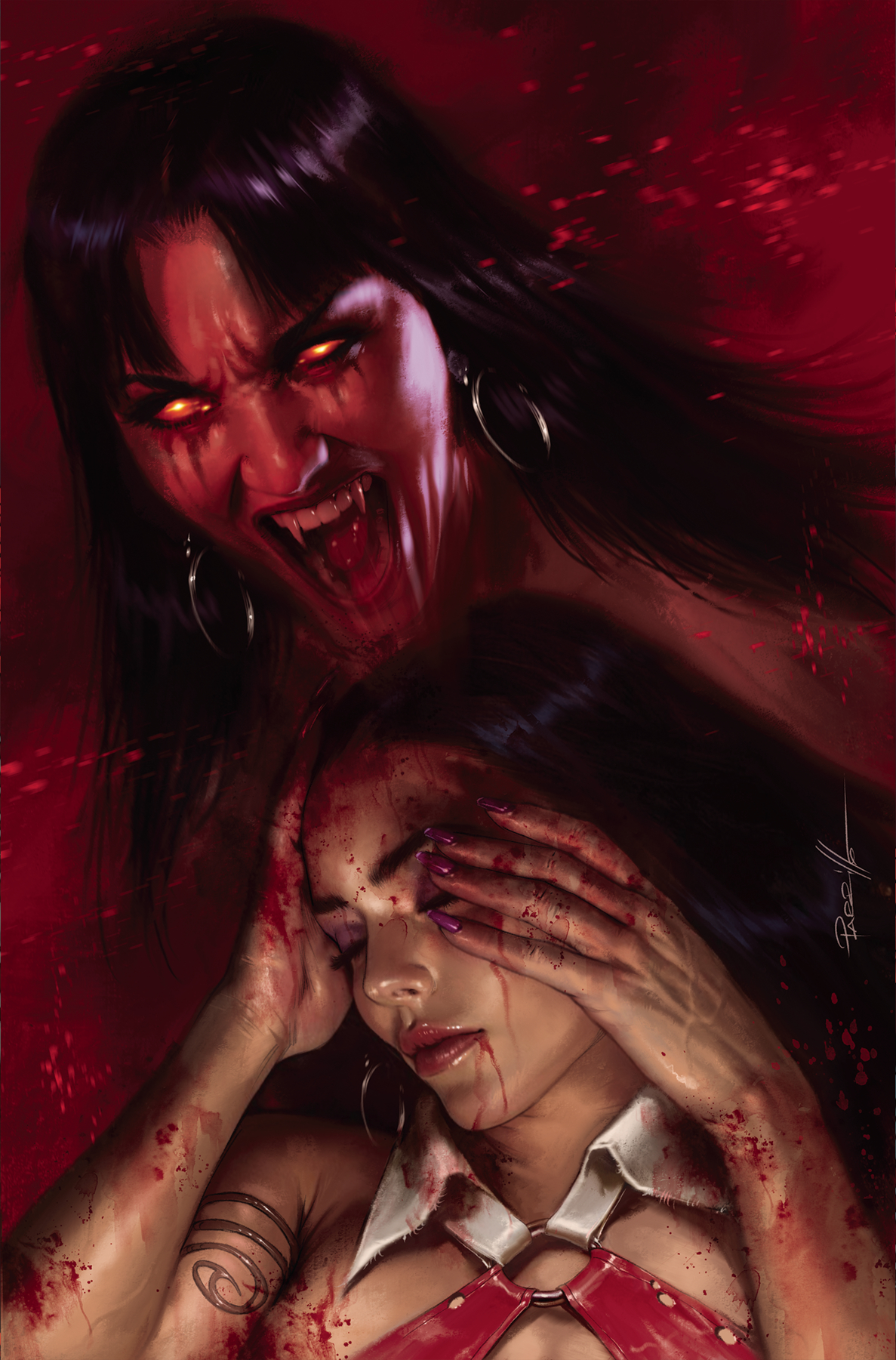 Vampirella Dark Reflections #1 Cover G Parrillo Foil Virgin