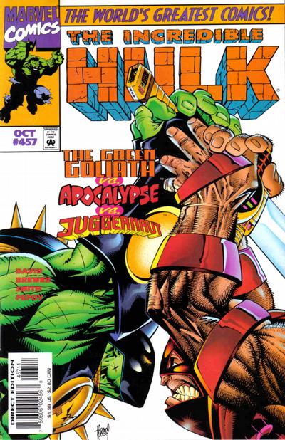 The Incredible Hulk #457 [Direct Edition]-Very Good (3.5 – 5) [War Hulk Vs. Juggernaut!]