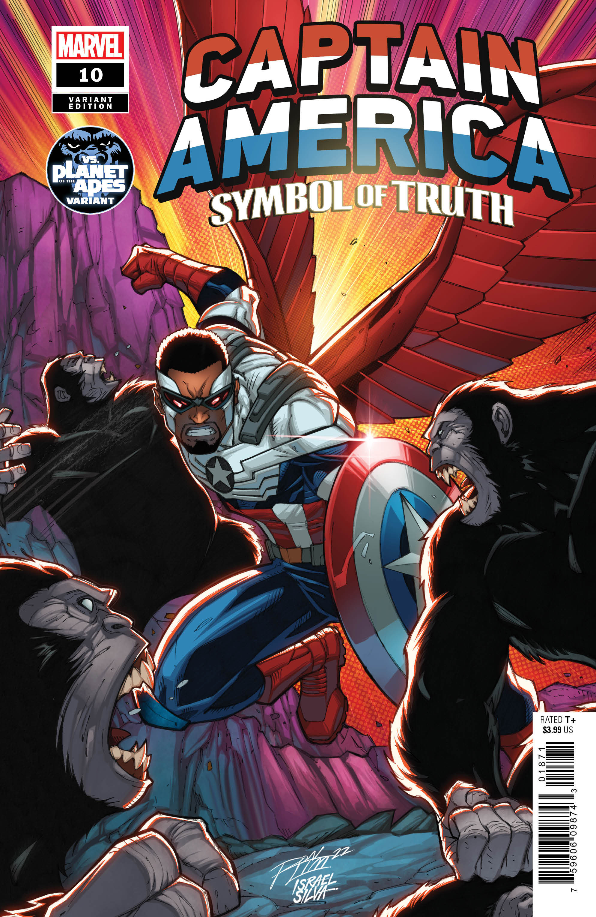 Captain America Symbol of Truth #10 Ron Lim Planet of the Apes Variant