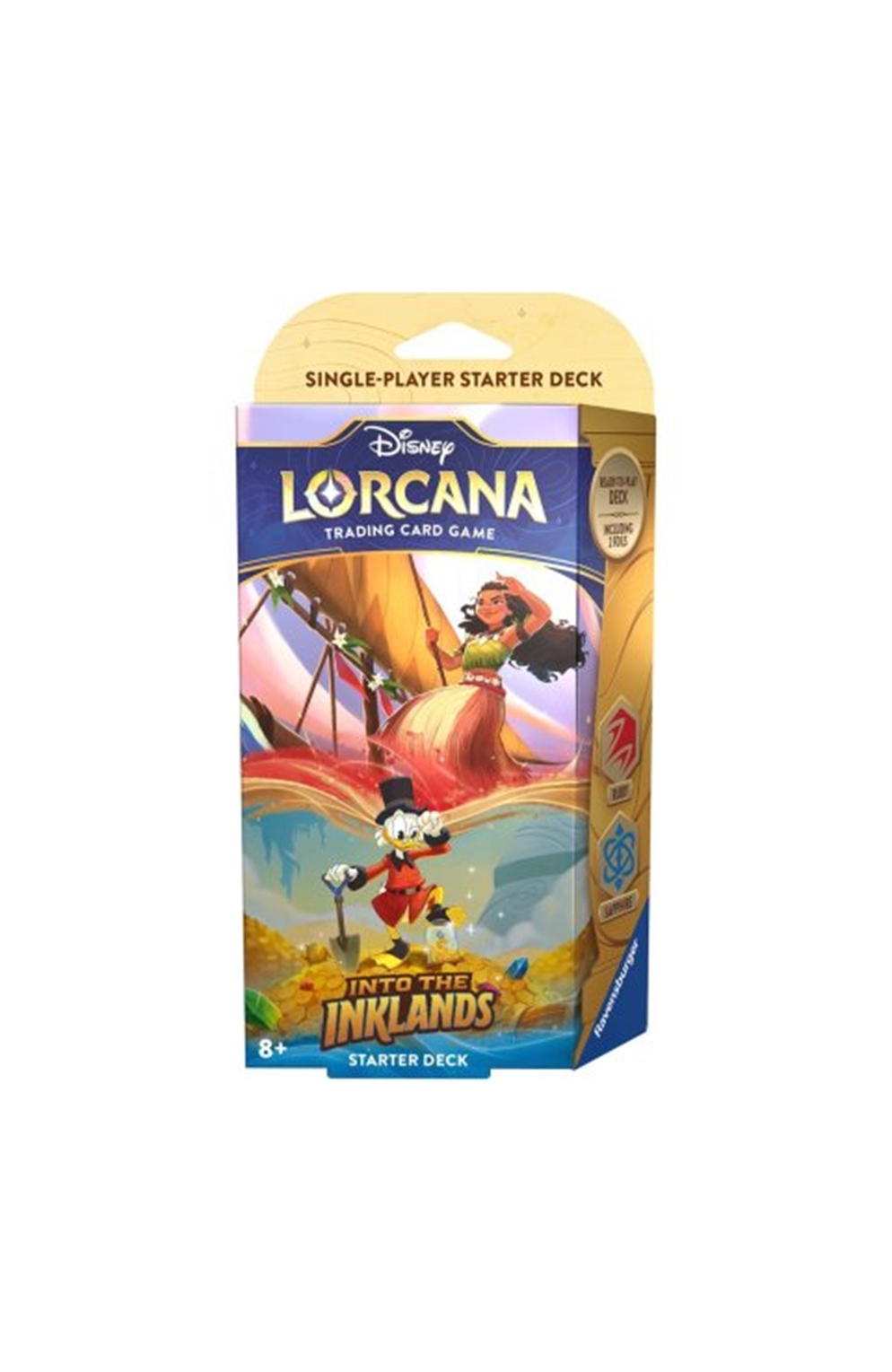 Disney Lorcana Tcg: Into The Inklands Starter Deck (Ruby & Sapphire)